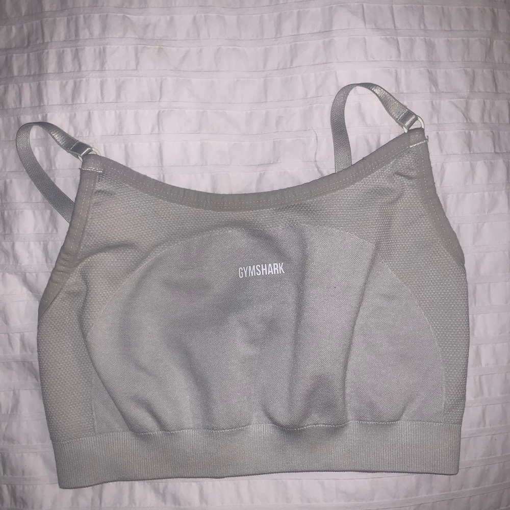Yellow gymshark sports bra